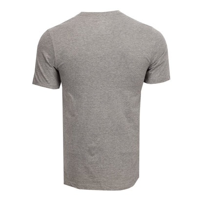 Men's heather grey t-shirt with plain back