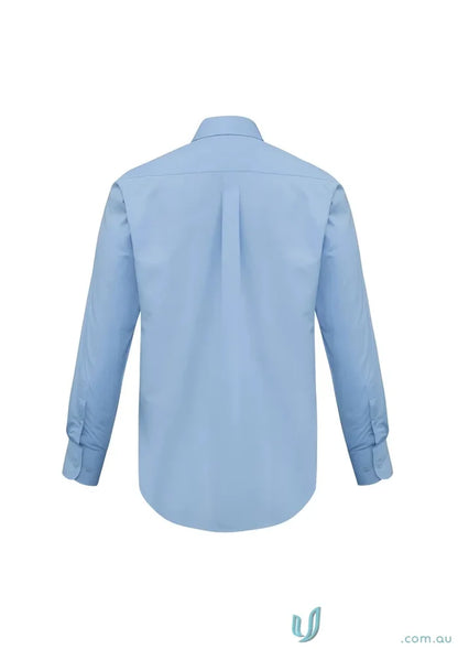 Biz Collection S10510 Base Business LS Shirt in Blue