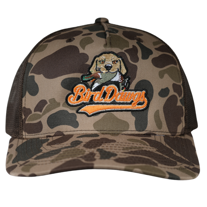 Bird Dawgs Richardson Snapback Hungry Dog Duck-Camo Hat (Dog with Duck)