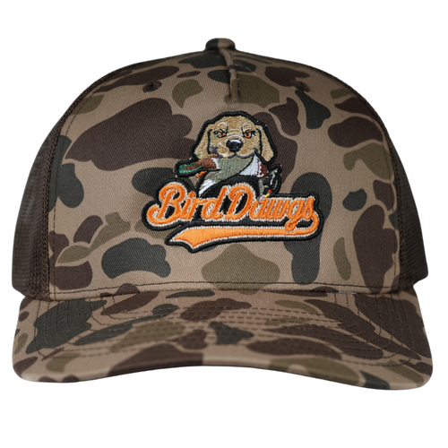 Bird Dawgs Richardson Snapback Hungry Dog Duck-Camo Hat (Dog with Duck)