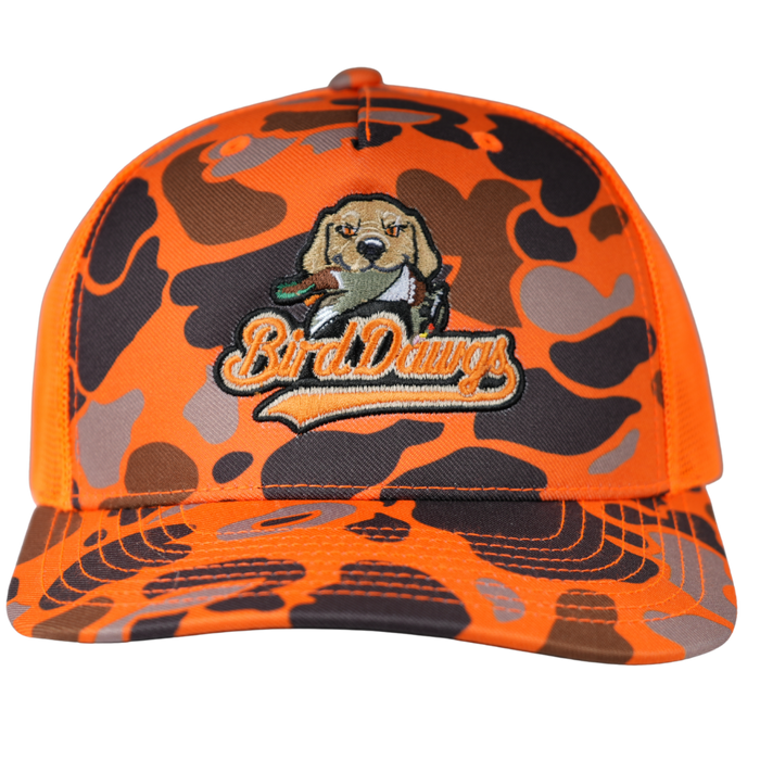 Bird Dawgs Richardson Snapback Hungry Dog Duck-Camo Hat (Dog with Duck)