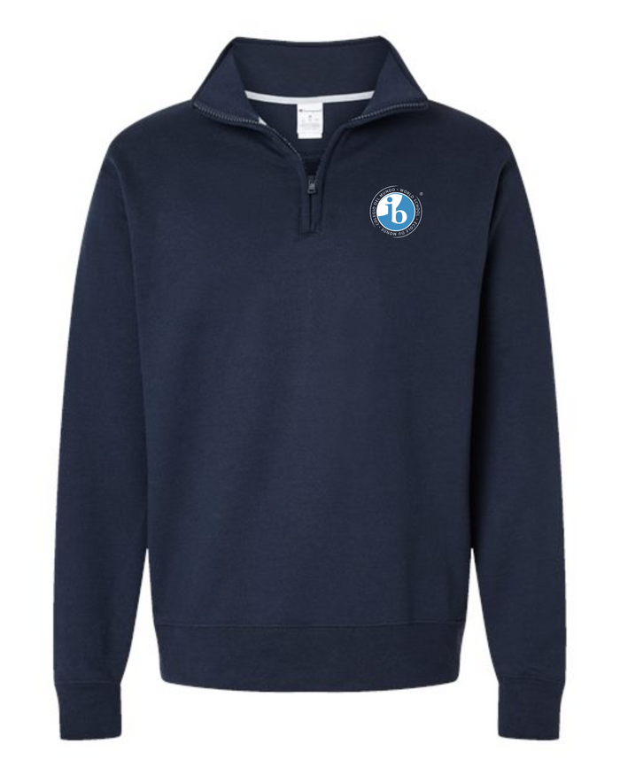 Bishop Mac Champion 1/4 Zip Sweatshirt IB International Baccalaureate BACKORDER Until Mid DECEMBER
