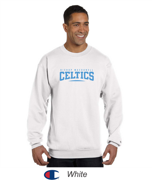 Bishop Mac ﻿Champion® Crewneck Sweatshirt - Celtics Full Front Design