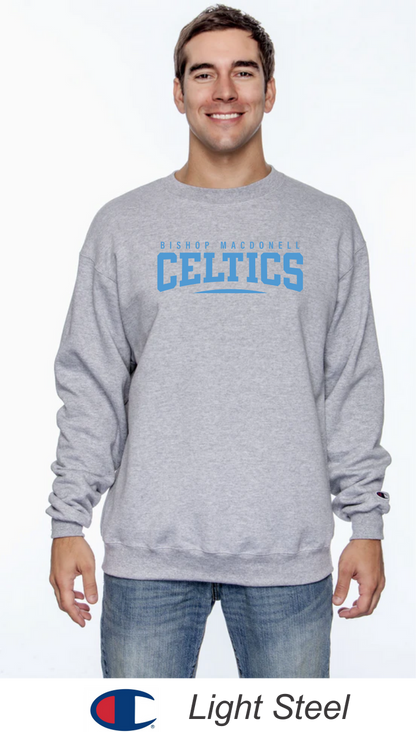 Bishop Mac ﻿Champion® Crewneck Sweatshirt - Celtics Full Front Design
