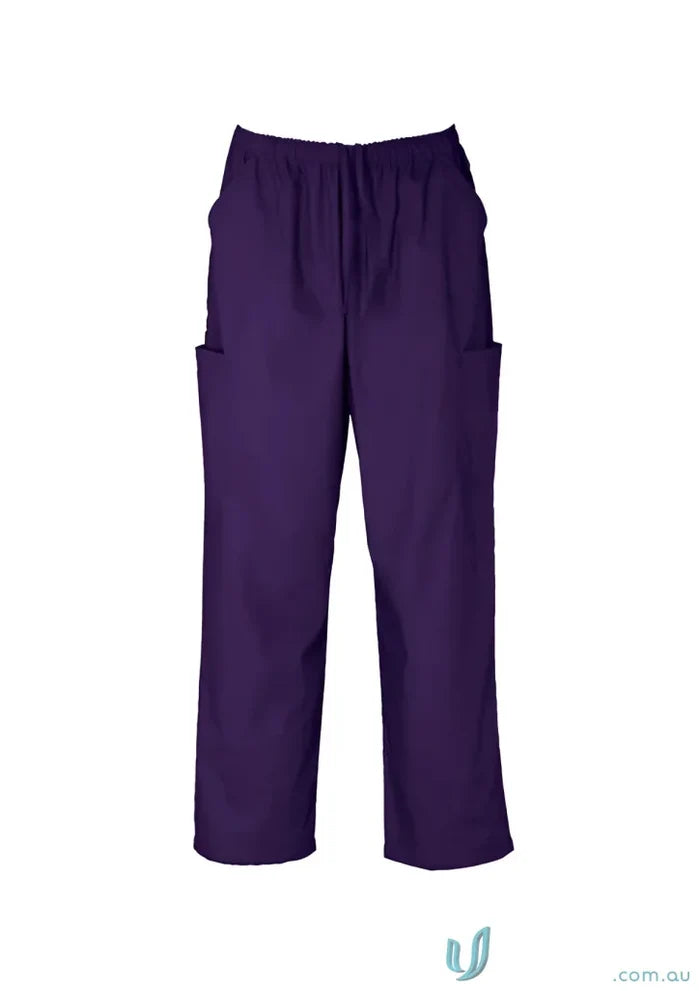 Purple Purple Scrub Pants from Biz Classic Scrub Pant Collection Unisex Cargo Scrub