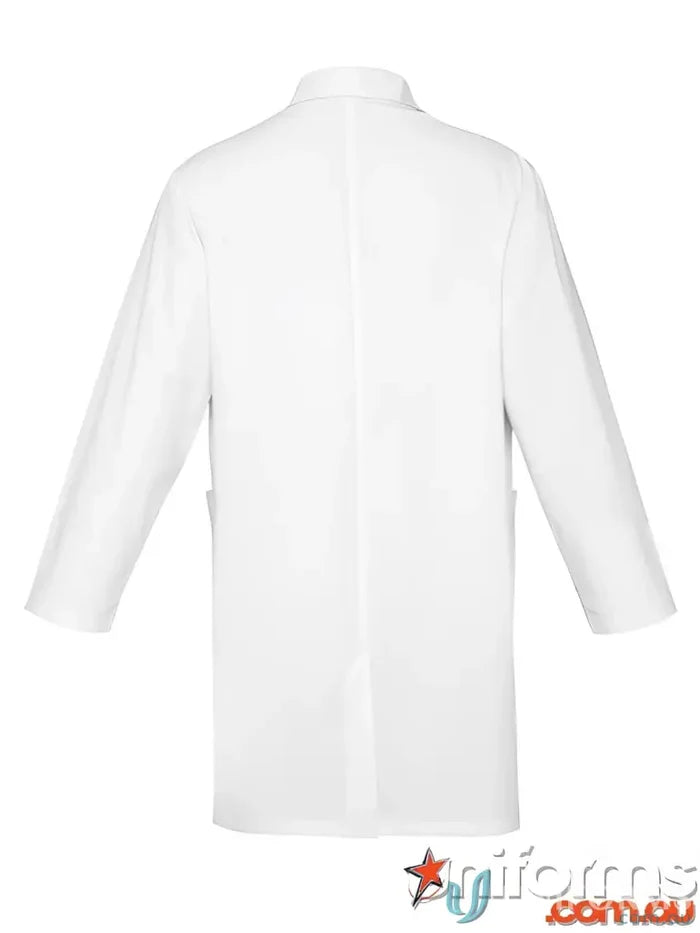 White lab coat from Biz Collection with natural stretch fabric, model h132ml