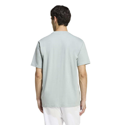 Men's wonder sage short-sleeve tee with plain back and crew neck