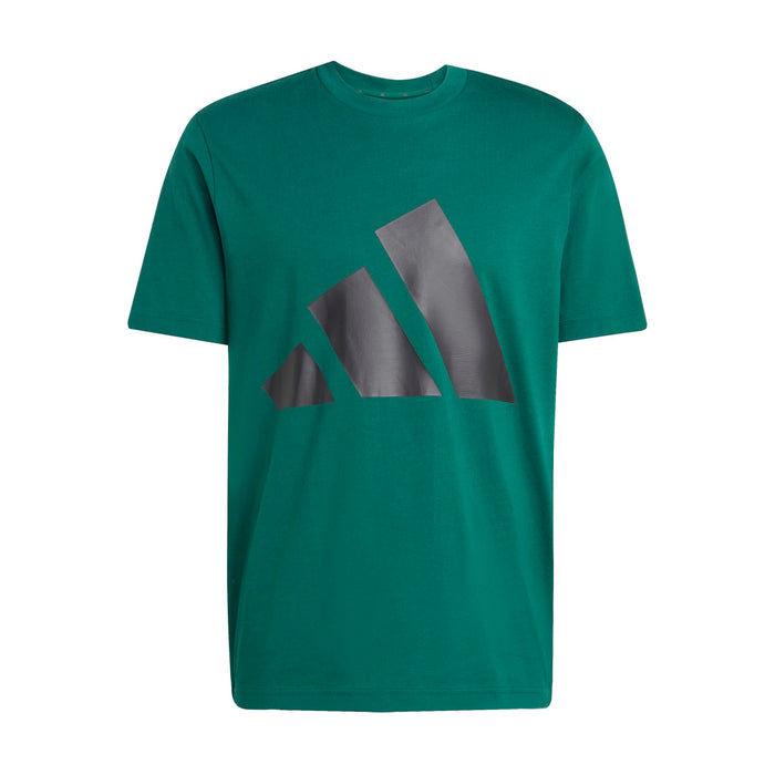Men's collegiate green graphic T-shirt with large AD logo