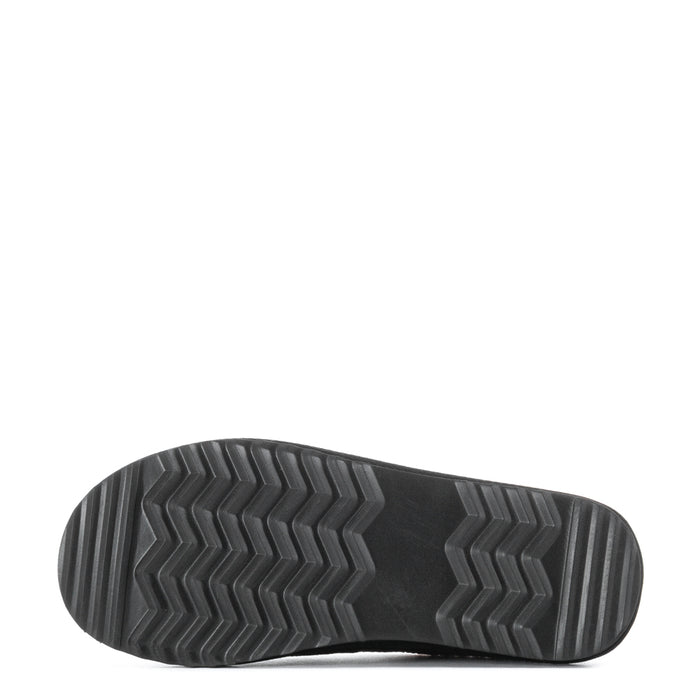Women’s black slipper outsole with textured chevron tread