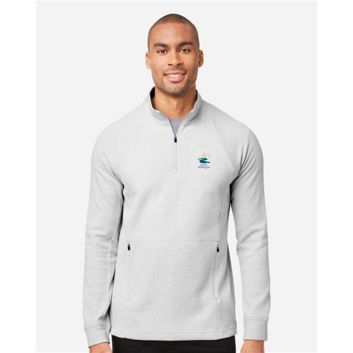 Centre Wellington Men's Waffle Knit 1/4 Zip Pullover