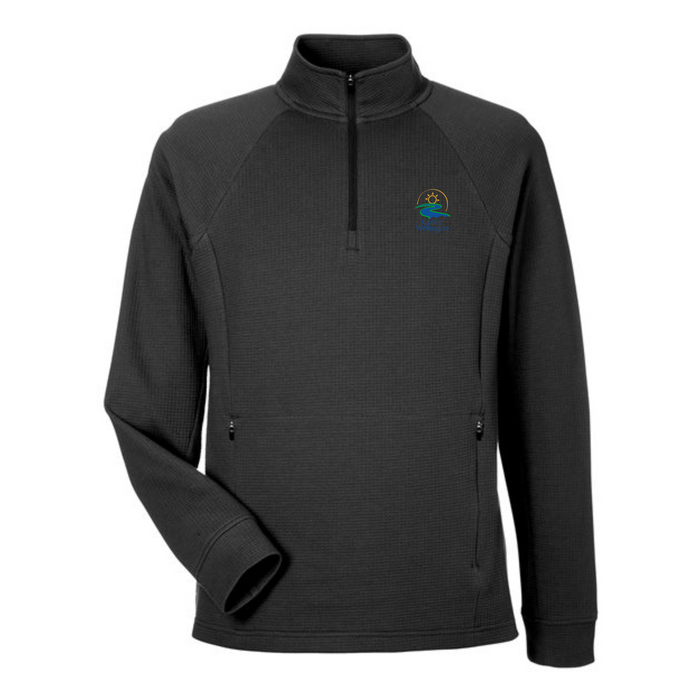 Centre Wellington Men's Waffle Knit 1/4 Zip Pullover