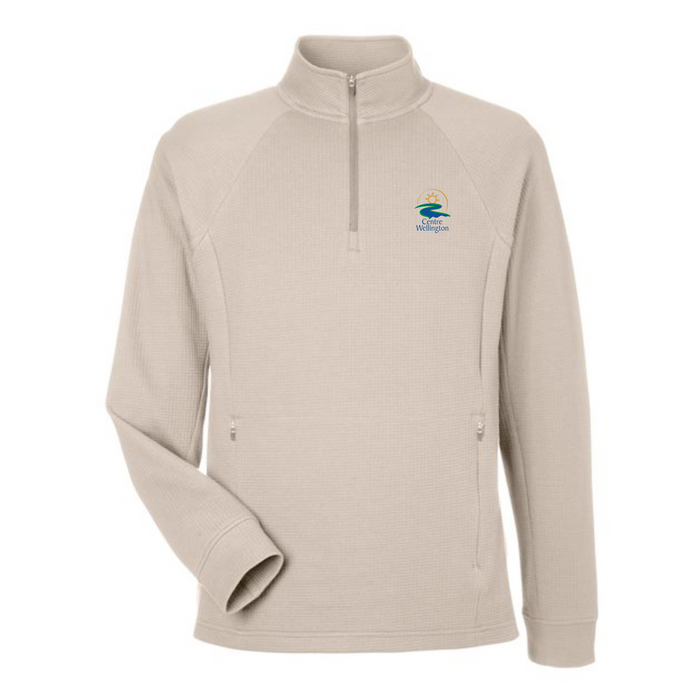 Centre Wellington Men's Waffle Knit 1/4 Zip Pullover