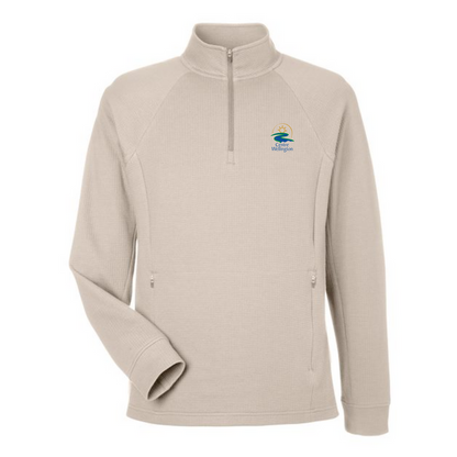 Centre Wellington Men's Waffle Knit 1/4 Zip Pullover