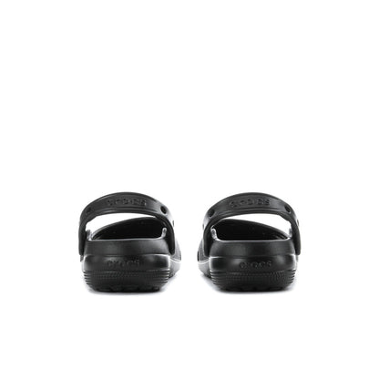 Black women’s ballet clog heels with slip-on back and treaded sole