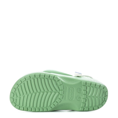 Men's classic clog outsole, textured green tread bottom