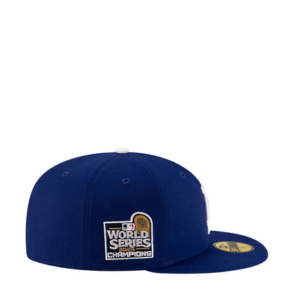 Blue Dodgers World Series Champions patch baseball cap with front logo