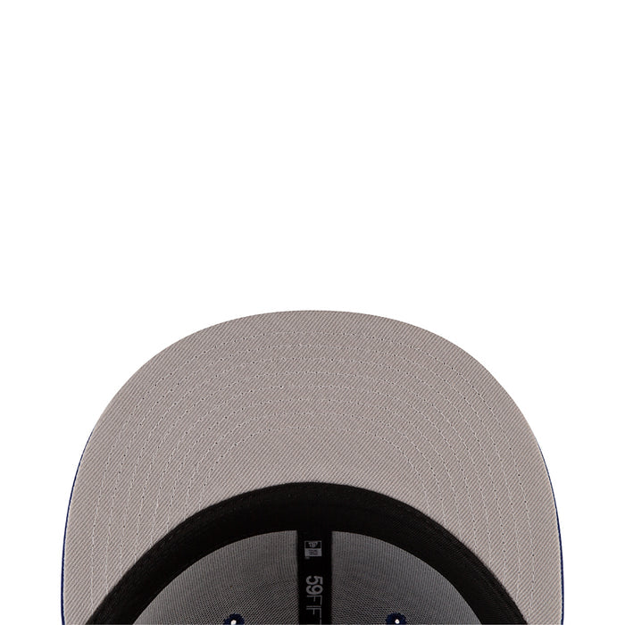 Light gray cap interior with black New Era tag near the brim