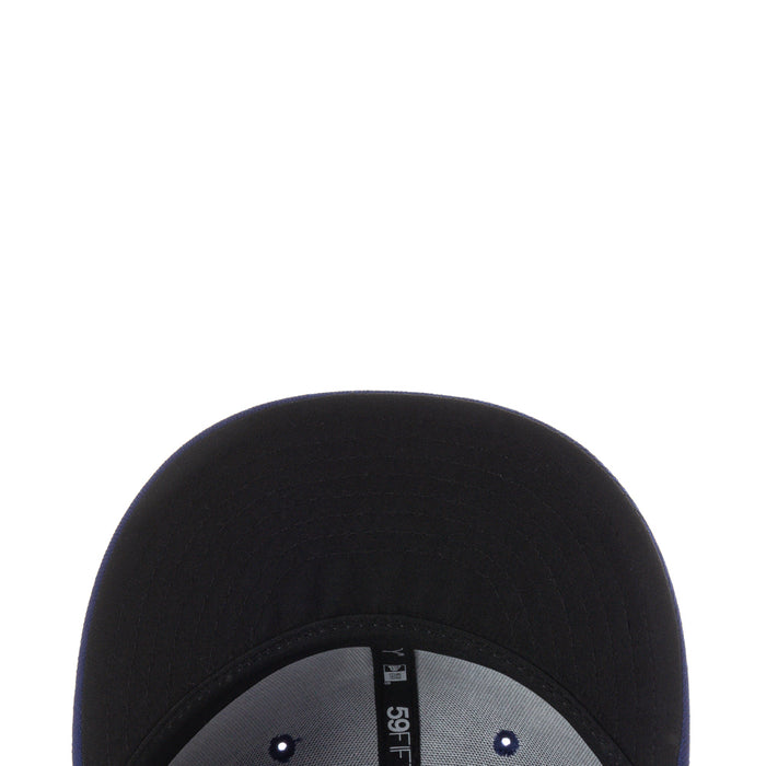 Black baseball cap interior with gray headband and 59FIFTY marking