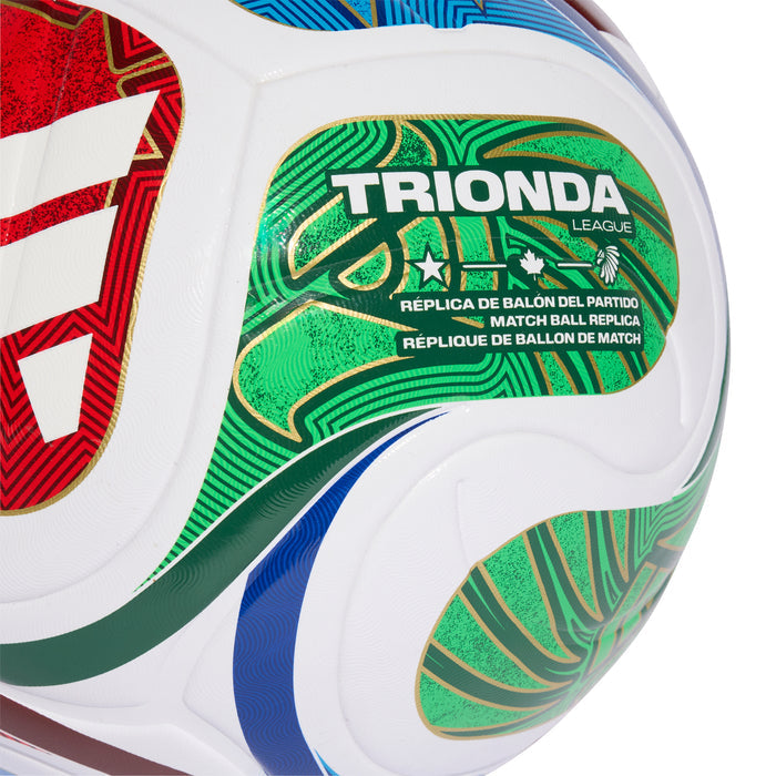 Trionda League ball panel with TRIONDA logo and FIFA match certification text