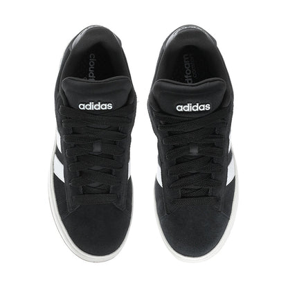 Men's adidas sneakers, black textile upper with lace-up front and adidas tongue logo