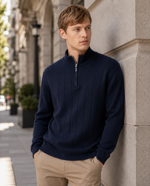 Half Zip Merino Rich Pullover