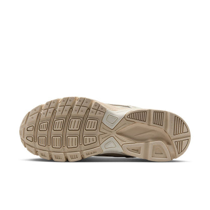 Womens sneaker outsole, textured rubber tread in light sand and cream