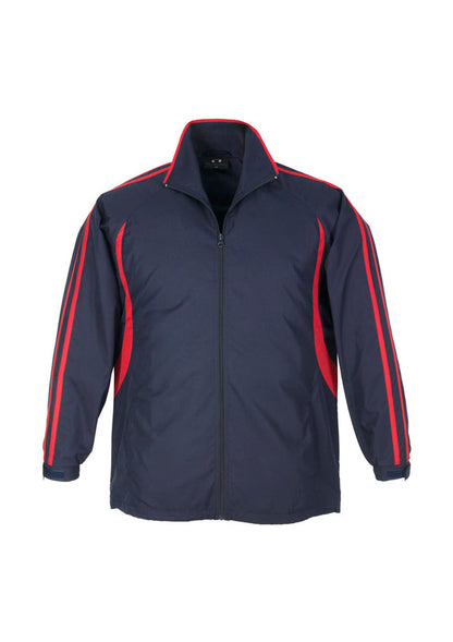 Kids Flash Track Top navy blue red jacket with sleeve stripes J3150B