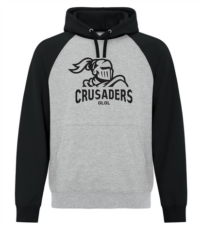 Lourdes Two Tone Fleece Hooded Sweatshirt