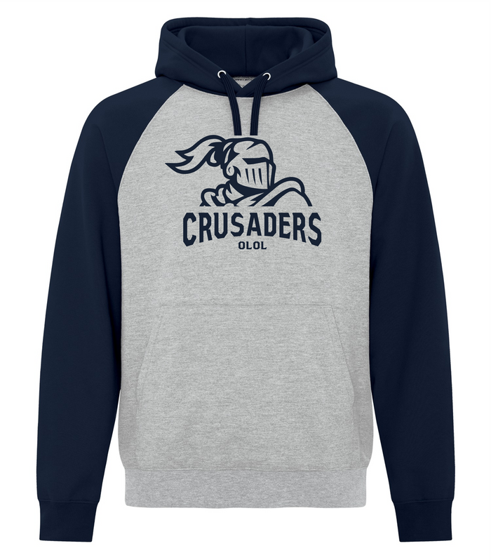 Lourdes Two Tone Fleece Hooded Sweatshirt