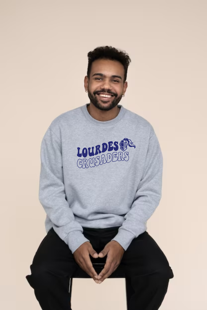 Lourdes Unisex Tonal Hippy Crewneck
