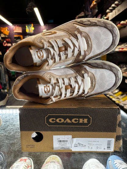 Coach Low Beige Logo All Over