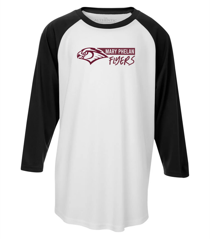 Mary Phelan Adult 3/4 Sleeve Baseball Tee