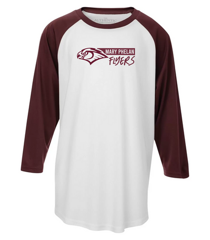Mary Phelan Adult 3/4 Sleeve Baseball Tee