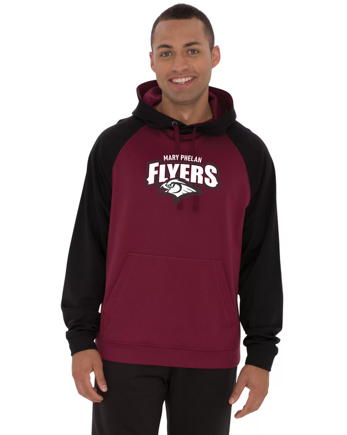 Mary Phelan Adult Two Tone Performance Hooded Sweatshirt
