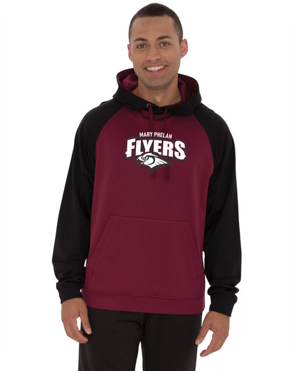 Mary Phelan Adult Two Tone Performance Hooded Sweatshirt