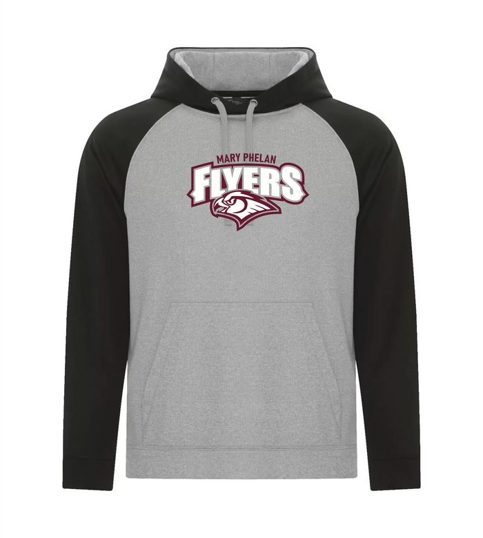 Mary Phelan Adult Two Tone Performance Hooded Sweatshirt