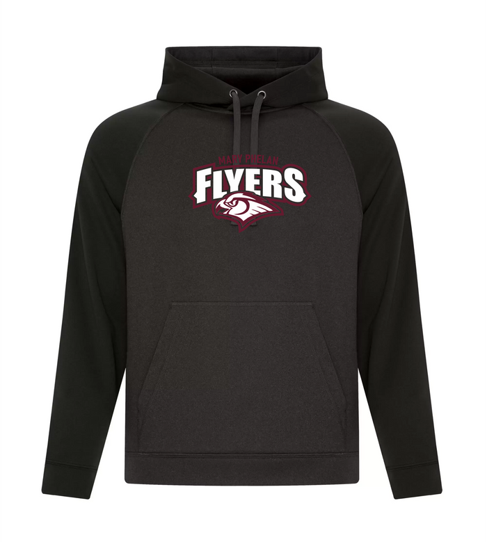 Mary Phelan Adult Two Tone Performance Hooded Sweatshirt