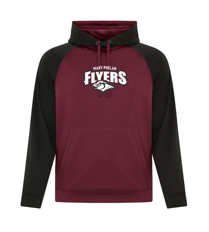 Mary Phelan Adult Two Tone Performance Hooded Sweatshirt