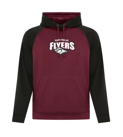 Mary Phelan Adult Two Tone Performance Hooded Sweatshirt