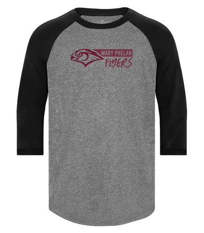 Mary Phelan Youth 3/4 Sleeve Baseball Tee