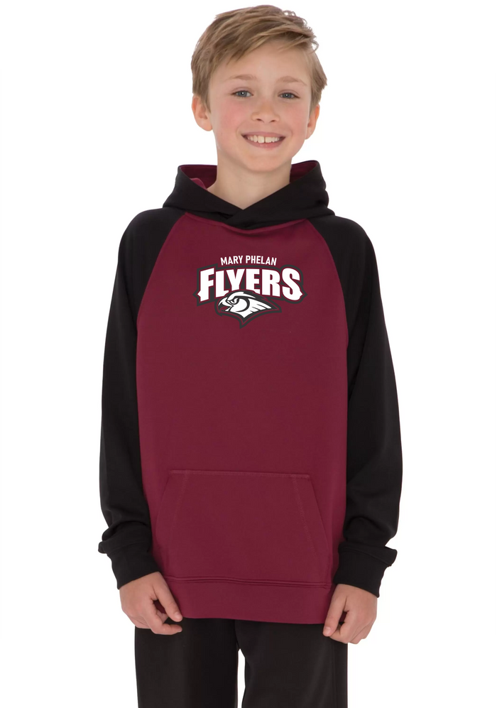 Mary Phelan Youth Two Tone Performance Hooded Sweatshirt