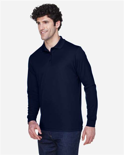 MML Men's Moisture Wicking Long Sleeve Polo