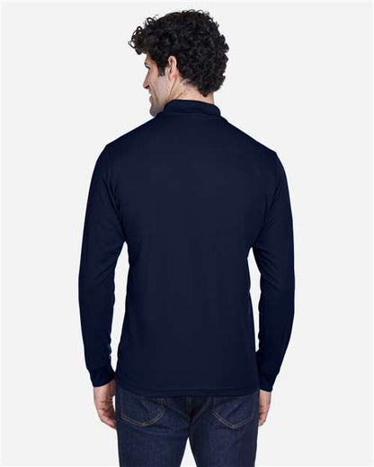 MML Men's Moisture Wicking Long Sleeve Polo