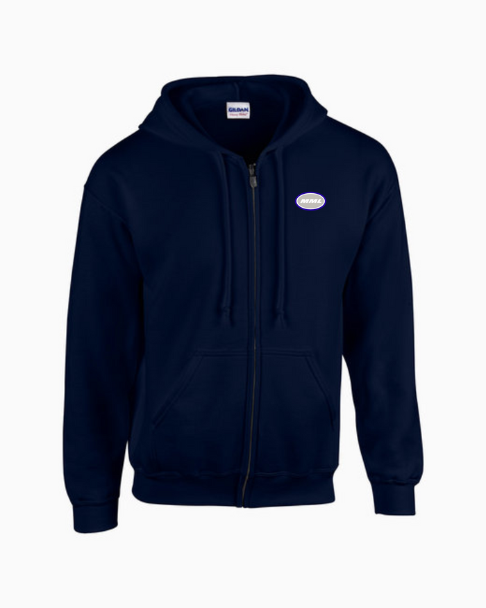 MML Unisex Full Zip Hooded Sweatshirt