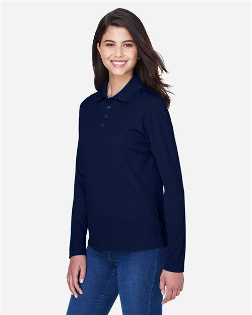 MML Women's Moisture Wicking Long Sleeve Polo