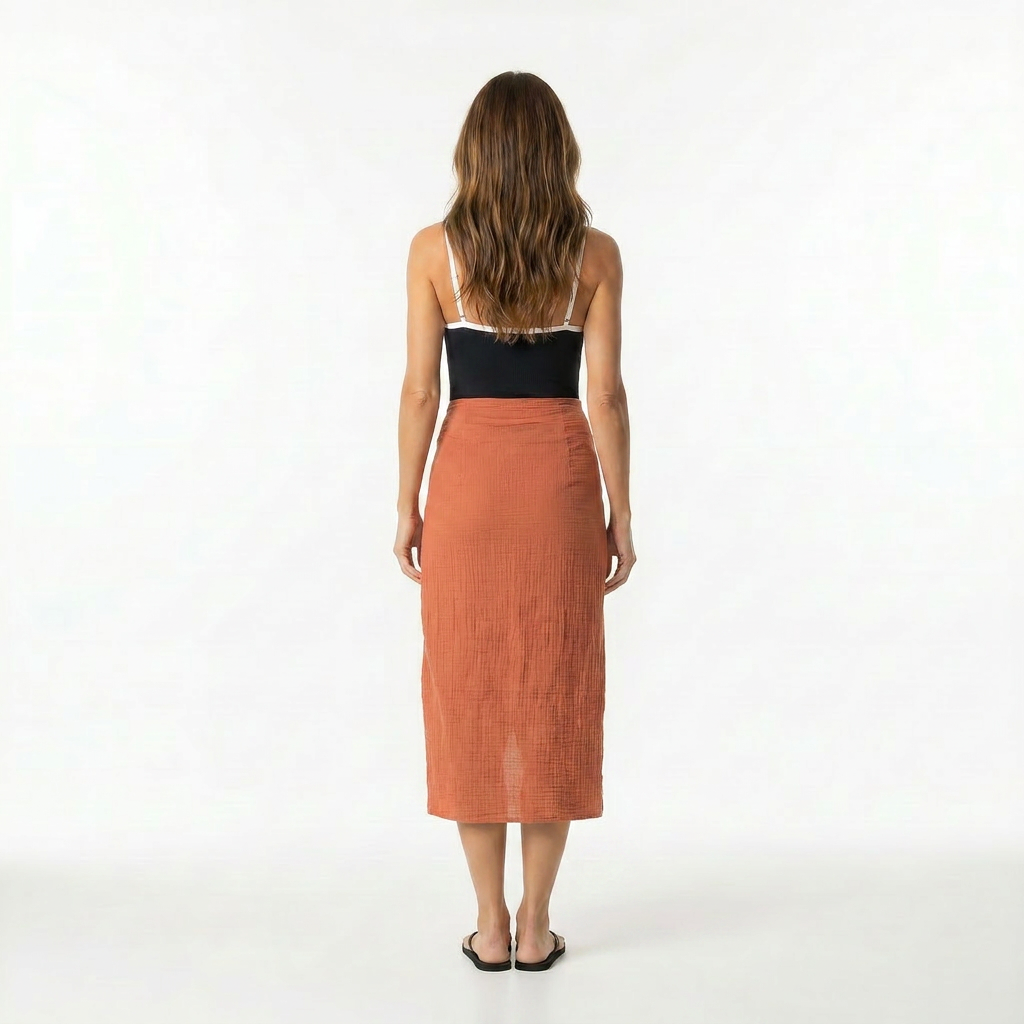 Faux Sarong Skirt