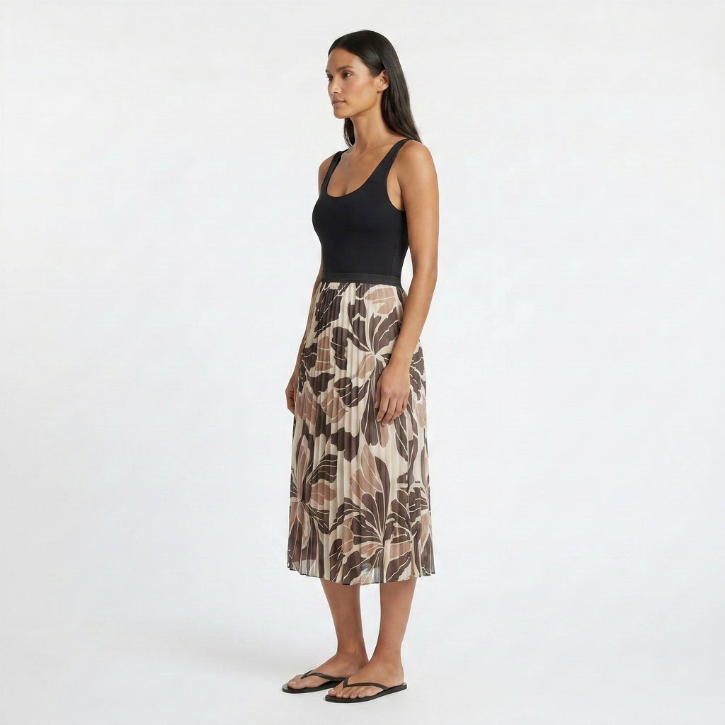Nostalgia Pleated Midi Skirt