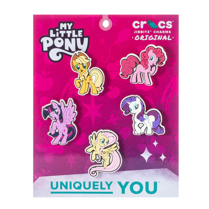 My Little Pony Magic 5-pack Jibbitz charms, colorful pony character designs