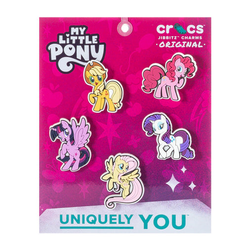 My Little Pony Magic 5-pack Jibbitz charms, colorful pony character designs