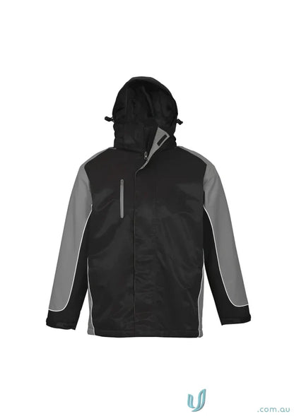 Black and gray Nitro Jacket J10110 from Biz Collection Unisex, unisex Nitro jacket style